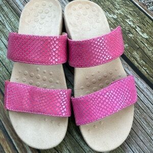 Vionic Pink Slide Sandals